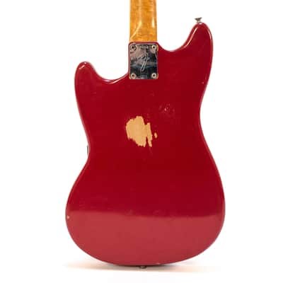 1960s Fender Mustang Dakota Red owned by Nils Lofgren image 2
