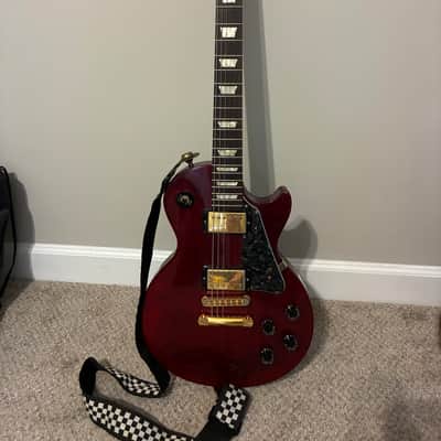 Gibson Les Paul Wine Red Guitar Gold Hardware Deluxe Tuners USA