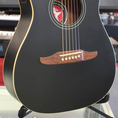 Fender Joe Strummer Campfire Acoustic Electric Guitar Black image 1