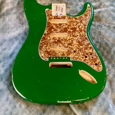 Real Life Relics Strat Stratocaster body Lotus Green image 1