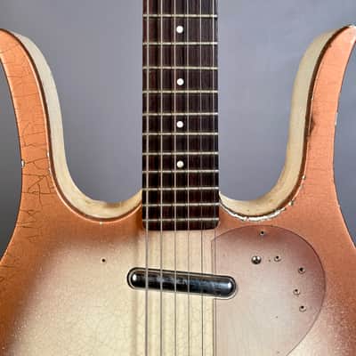 Danelectro Model 4623 Longhorn 6-String Bass Baritone Guitar 1959 Copper Burst image 11