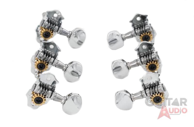Grover V98CM Vintage Sta-Tite 3x3 Guitar Tuners Tuning Machines, Set of 6 image 1