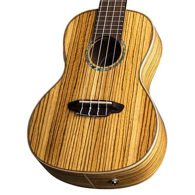 Luna Uke High Tide Concert Zebrawood w/preamp, Help Support Small Business, Buy it Here! image 1