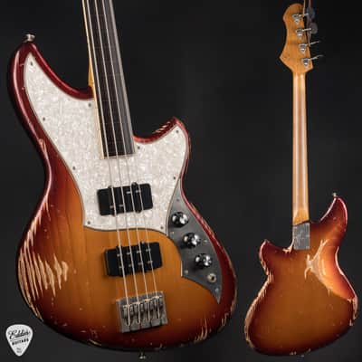 Novo Ivorus Bass Fretless - Mayan Burst #26122 image 1