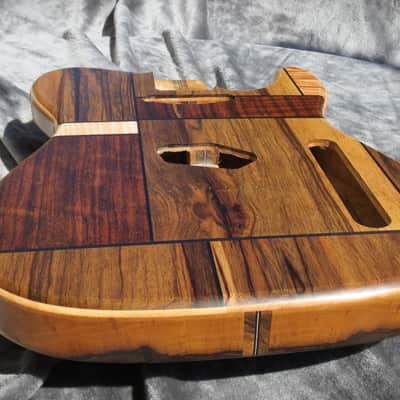 Babik Custom Telecaster Style body, Black Limba, handmade, Art Top image 7