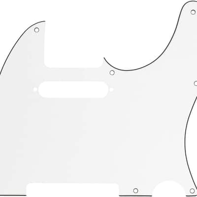 Fender Pickguard Telecaster  8-Hole Mount Parchment 3-Ply image 1