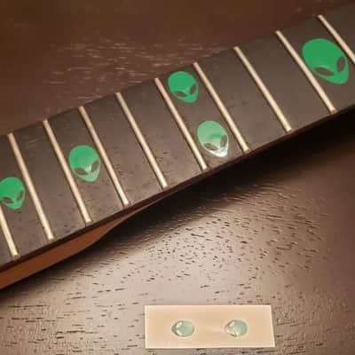 Alien Roswell Fretboard Inlay Stickers – 30 Colors for Electric & Acoustic Guitars image 2