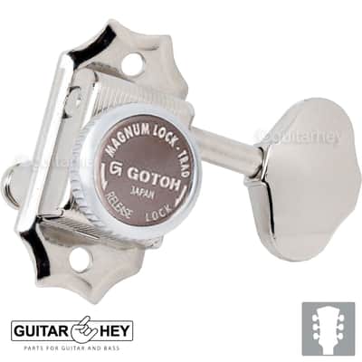 NEW Gotoh SD90-06M MGT Vintage Locking Tuners Keys for Gibson Style 3x3 - NICKEL