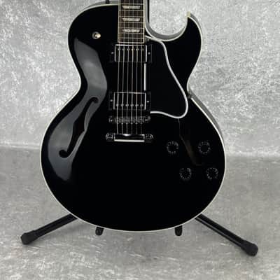 2012 USA Gibson ES-137 Custom Shop electric guitar in gloss black image 14