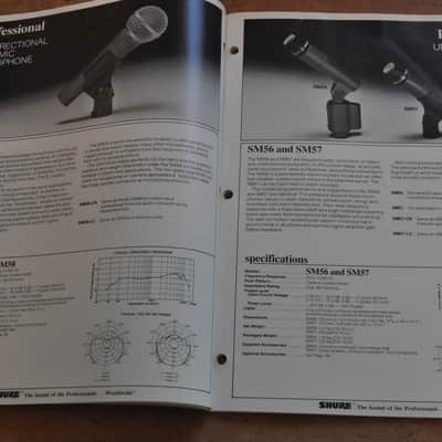 Shure Microphones and Circuitry Products vintage catalog booklet brochure. 1982 image 5