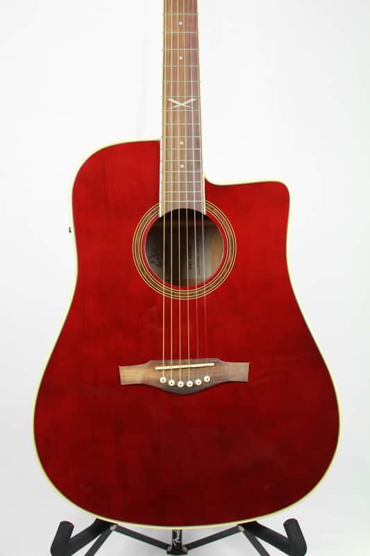 Eko Guitars NXT Series Dreadnought Cutaway Acoustic Electric Guitar - Wine Red 06212122 image 1