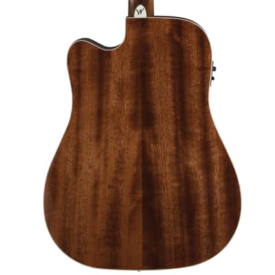Washburn D10SCE Heritage 10 Series Dreadnought Cutaway Acoustic Electric Guitar. Natural image 3