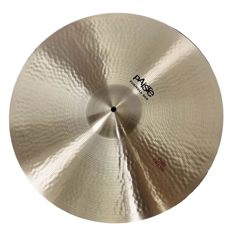 Used Paiste Formula 602 Thin Crash Cymbal 22" - Very Good image 1