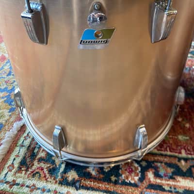 Ludwig 7pc Drum Kit - 8”, 10”, 12”, 13”, 16”, 18” and 24” Early-80’s - Brushed Gold image 16
