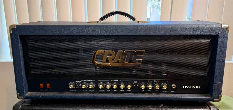 Crate Blue Voodoo 120H BV120H Head Mid 90s - Blue image 1