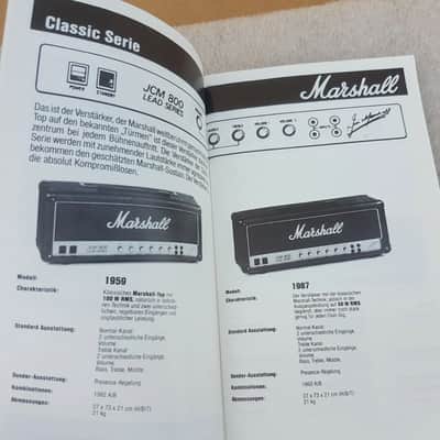 1986 MARSHALL AMP CATALOGUE image 2