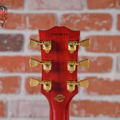 Gibson Custom Art & Historic Les Paul Custom 24 Fret AAA Flame Maple Top Heritage Cherry Sunburst 2003 w/OHSC image 10