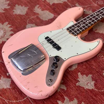 2020 Fender Custom Shop '62 Jazz Bass Journeyman Relic - Shell Pink image 7