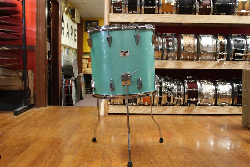 1980s Tama 16x16 Granstar Floor Tom in Nile Blue image 1