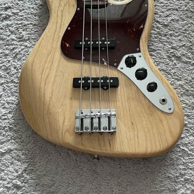 Fender FSR Jazz Bass 2011 MIM Special Edition Deluxe Natural Ash 4-String Guitar image 2