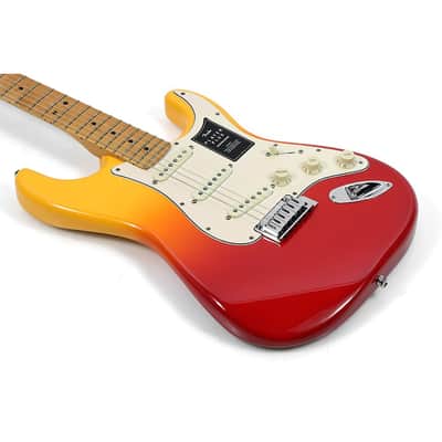 Fender Player Plus Stratocaster Maple Fingerboard Electric Guitar Regular Tequila Sunrise image 3