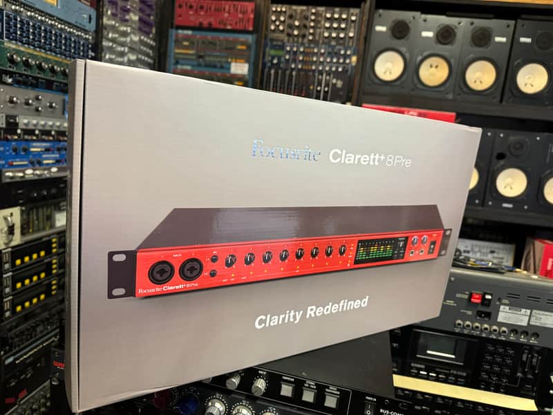 Focusrite Clarett 8+ Pre USB-C Audio Interface 18x20, mic pre new //ARMENS// image 1