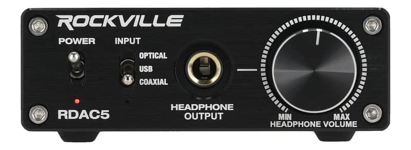 Rockville RDAC5B DAC Digital To Analog Converter USB/Optical/RCA/Headphone Amp image 1