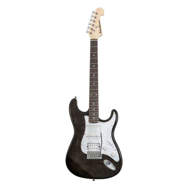 Washburn Sonamaster Deluxe Electric Guitar-Transparent Black (SDFTB) image 1