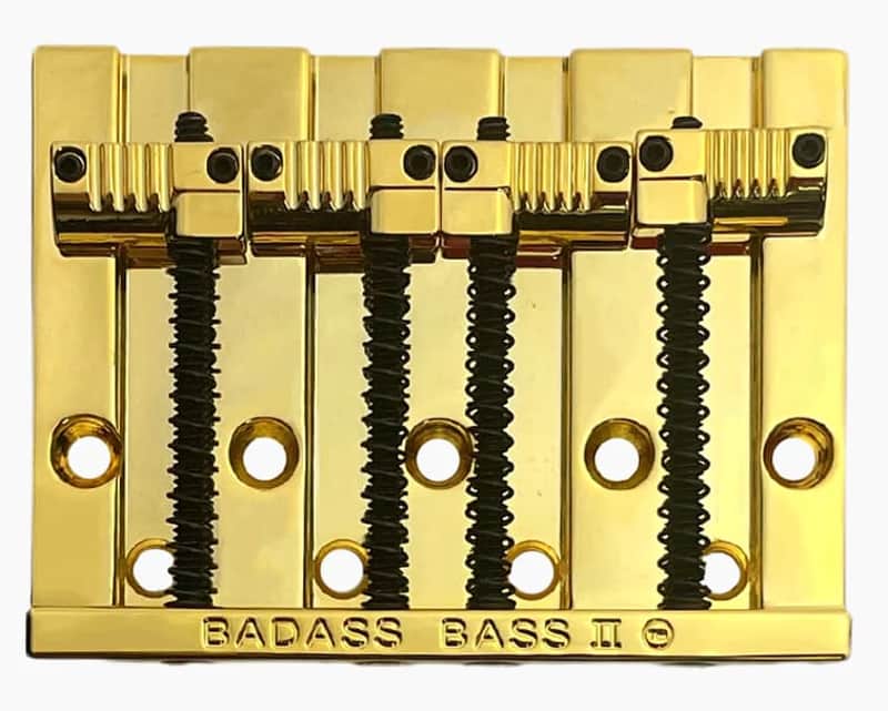 Leo Quan Gold Badass II Bass Bridge for 4-string Fender P/Jazz