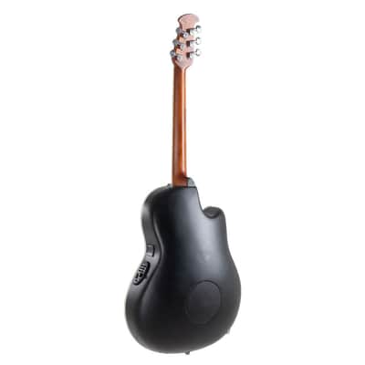Ovation Celebrity Elite Plus CE44LX-1R Lefty A/E Guitar - Ruby Burst - Open Box image 8