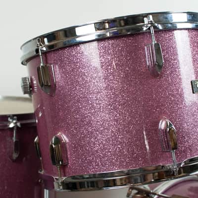 1970s Tempro Pro Lavender Sparkle Drum Kit image 6