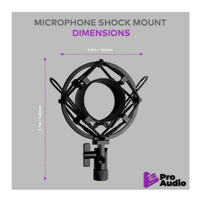 FocusProAudio Basic Microphone Shock Mount for 44-47mm Microphones imagen 2