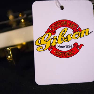 Gibson L4 10th Anniversary - Diamond White/Engraved Gold image 20