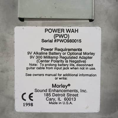 Morley Power Wah PWO 1998 image 4