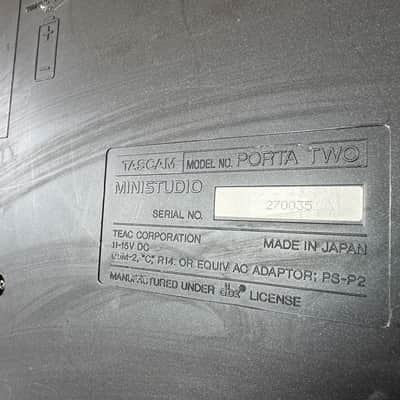 TASCAM Porta Two Ministudio 4-Track Cassette Recorder 1980s - Gray image 4