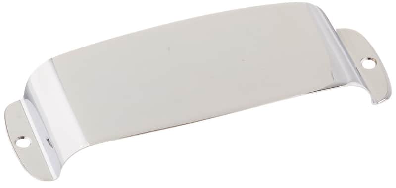 Genuine Fender 4-String Jazz/J-Bass Vintage Neck Pickup Cover Plate - Chrome image 1