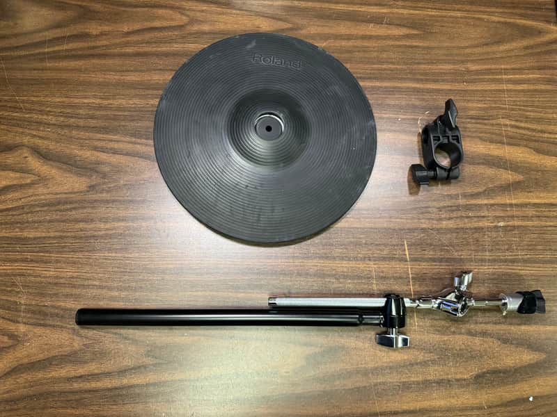 Roland CY-13R 3 Way Trigger V-Cymbal Ride V-Drum Pad w/Boom Arm & Clamp I9H7849 image 1
