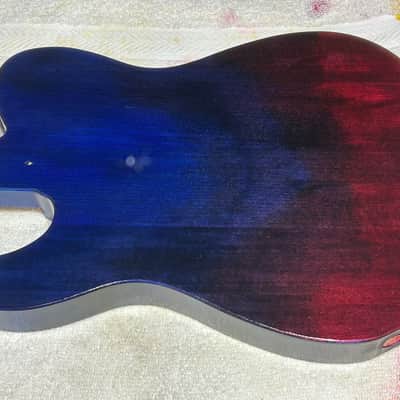 Cosmic Burst Basswood T-style guitar body - Made in USA! image 7