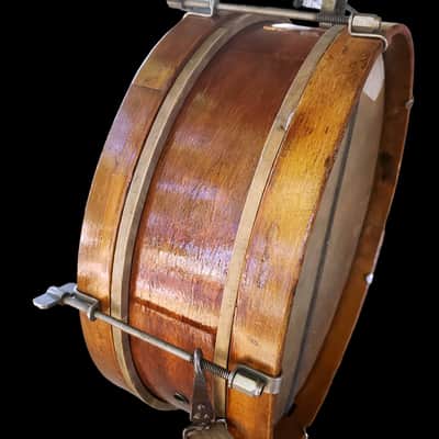 Thumb Rod Maple/Mahogany 12" Snare Drum Calf Heads Restored & Working image 4