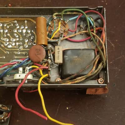 Webcor Tiny Mono Tube Amp Project 6BM8 12AX7 6X4 1961 Steel image 8