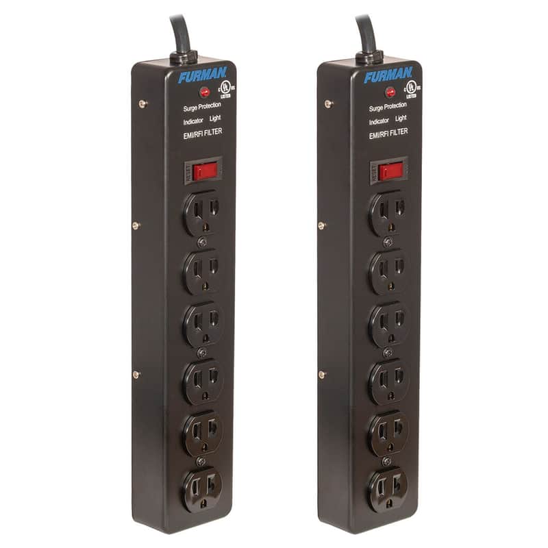Furman Pro Plug 6-Outlet Power Strip with Surge Protection (Pair) image 1