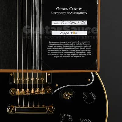 Gibson Custom Shop Les Paul Double Cut DC M2M 2026 - Black Gloss (COD 2241UG) image 14