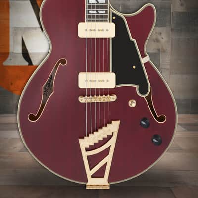 D'Angelico Deluxe SS - Satin Trans Wine (DADSSSTWGT) image 1