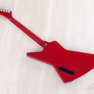 1983 Gibson Explorer Cardinal Red Custom Color Vintage Guitar w/ Dirty Fingers, Case image 12