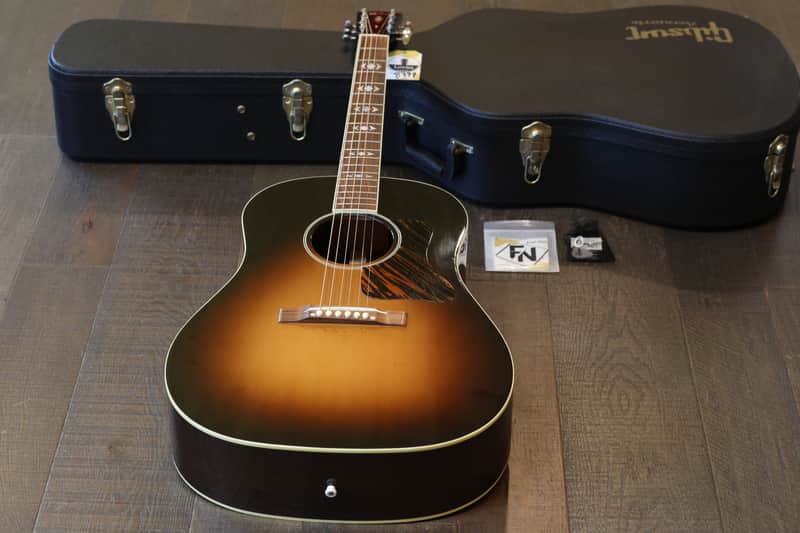 MINTY! 2010 Gibson Advanced Jumbo Acoustic Guitar Vintage Sunburst + OHSC image 1