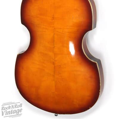 1960's Conrad Violin Shaped Guitar Sunburst image 4