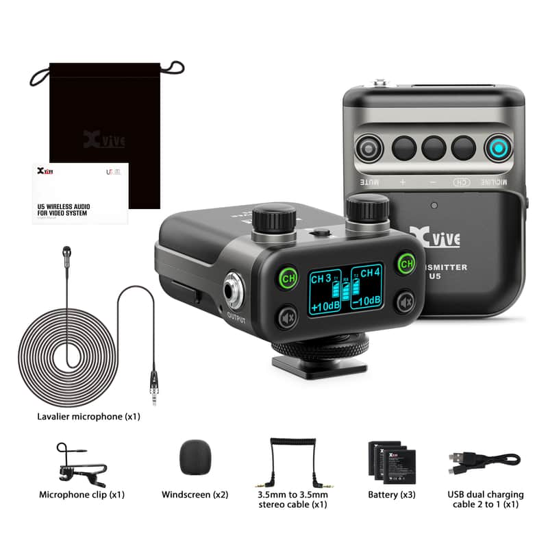 XVIVE U5 LAVALIER - Sistema wireless digitale per camera DSLR o Broadcast image 1