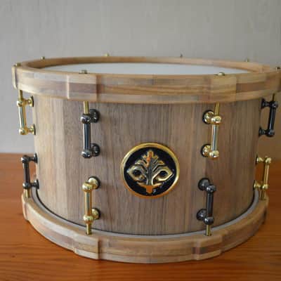 Melany Drum Co., Black-Gold, 13x7.5 Stave Snare Drum/Tomtom | Ships Worldwide image 3
