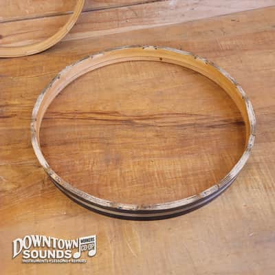1998 Ayotte x Keplinger 5.5" x 14" Stainless Steel Snare - Pearl Super Hoops, OG Wood Hoops + Lug Fittings image 13