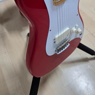 1981 Fender Bullet H-1 American Stratocaster with Telecaster Headstock Red Vintage 80s 1980's made in USA 1H Guitar with original hard case OHSC RARE image 18